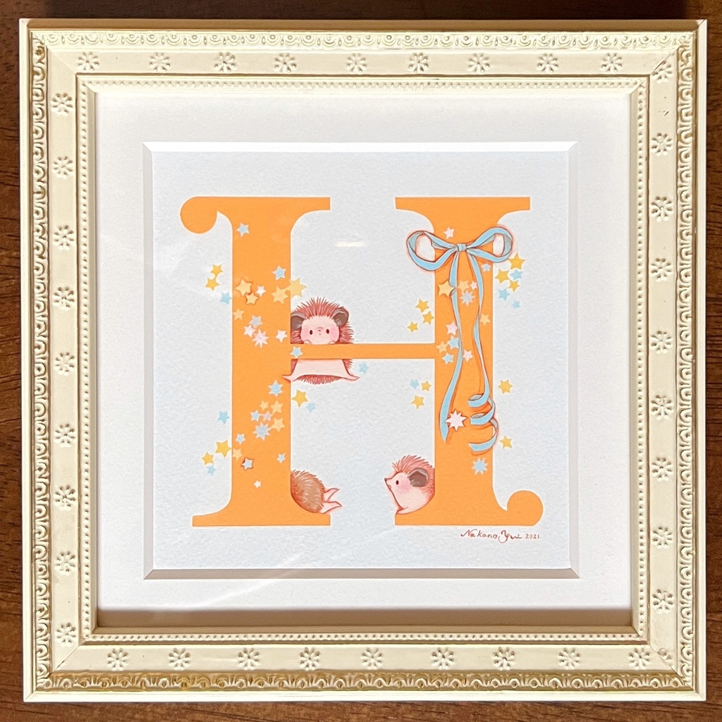 原画 アルファベットG、H、I、J