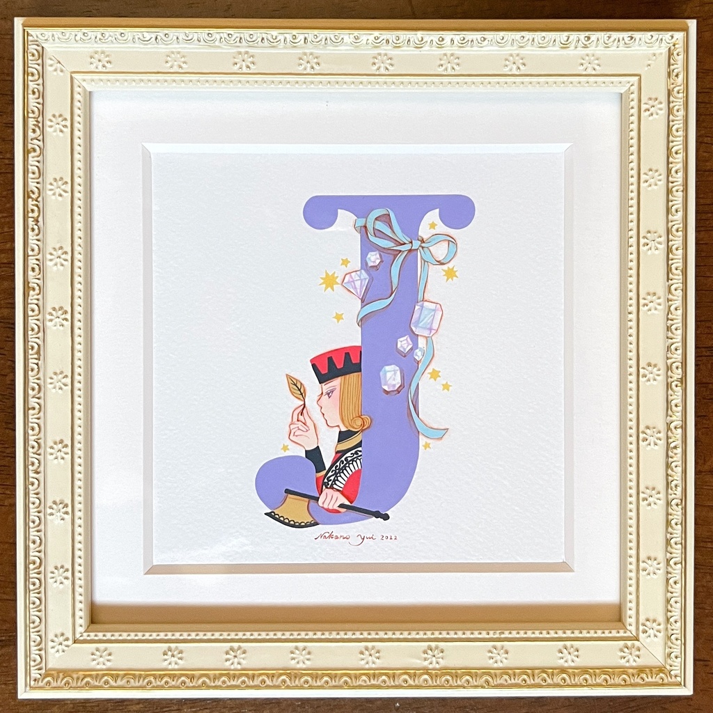 原画 アルファベットG、H、I、J