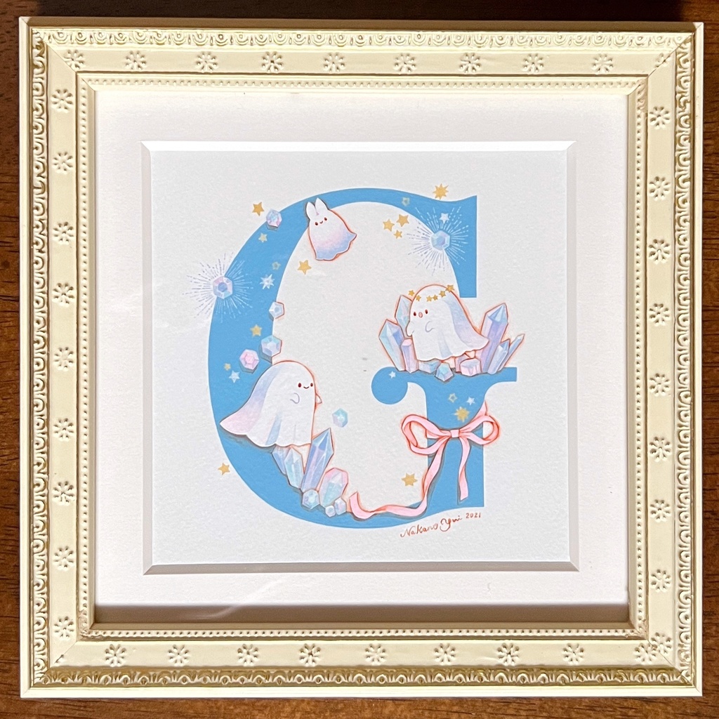 原画 アルファベットG、H、I、J