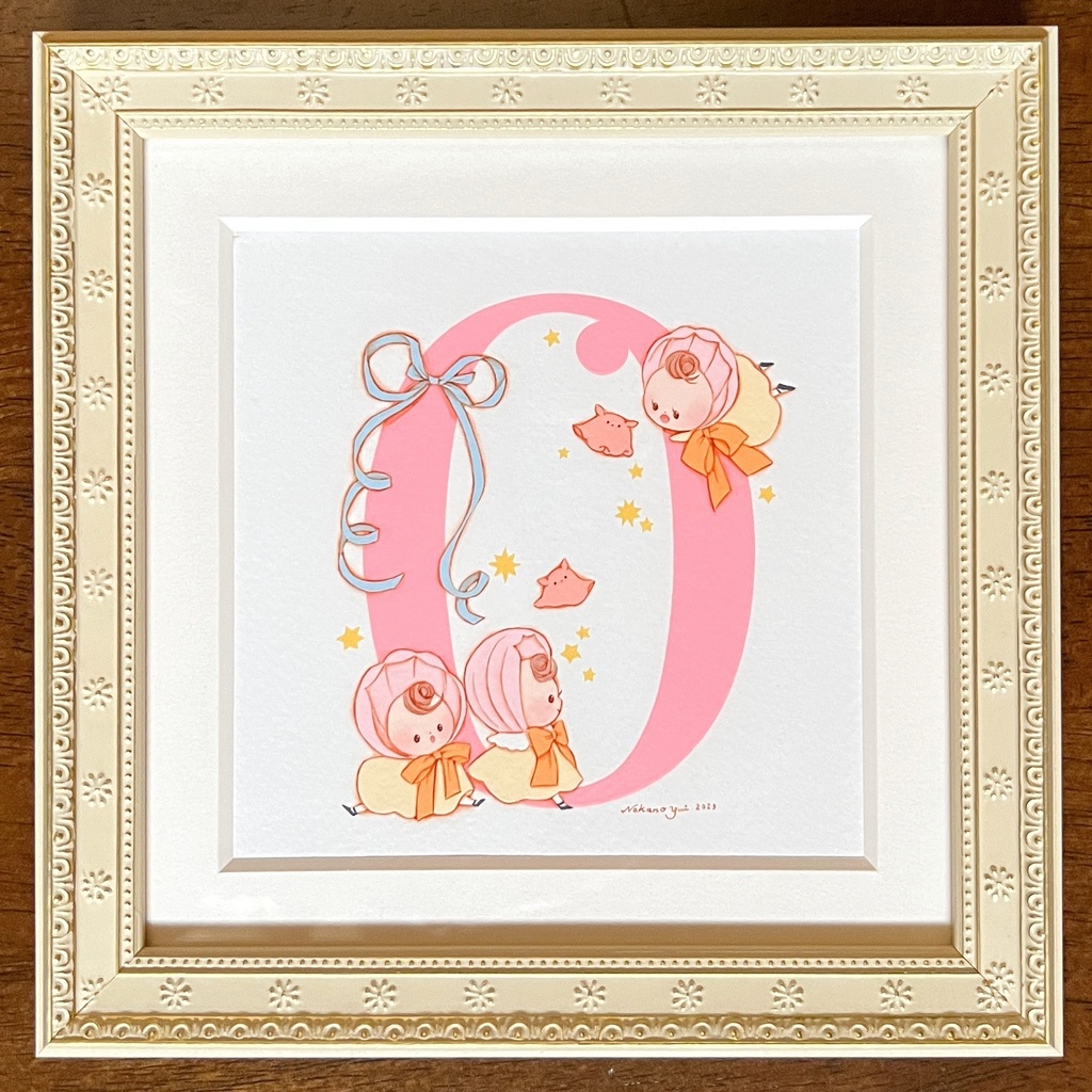 原画 アルファベットK、N、O、P