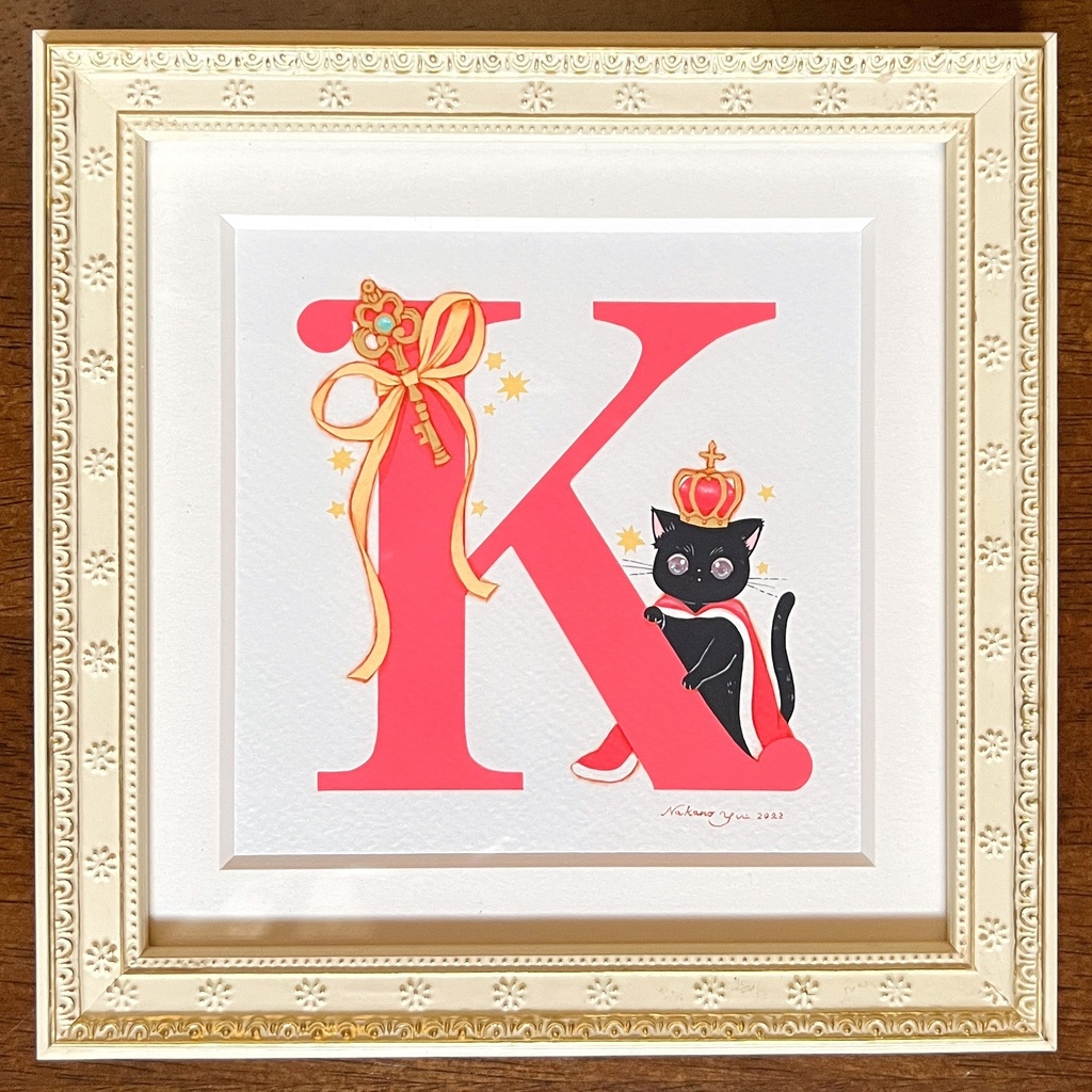 原画 アルファベットK、N、O、P