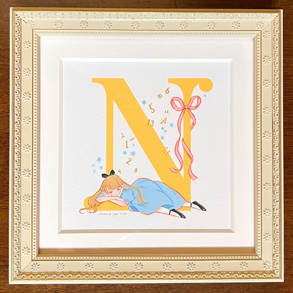 原画 アルファベットK、N、O、P