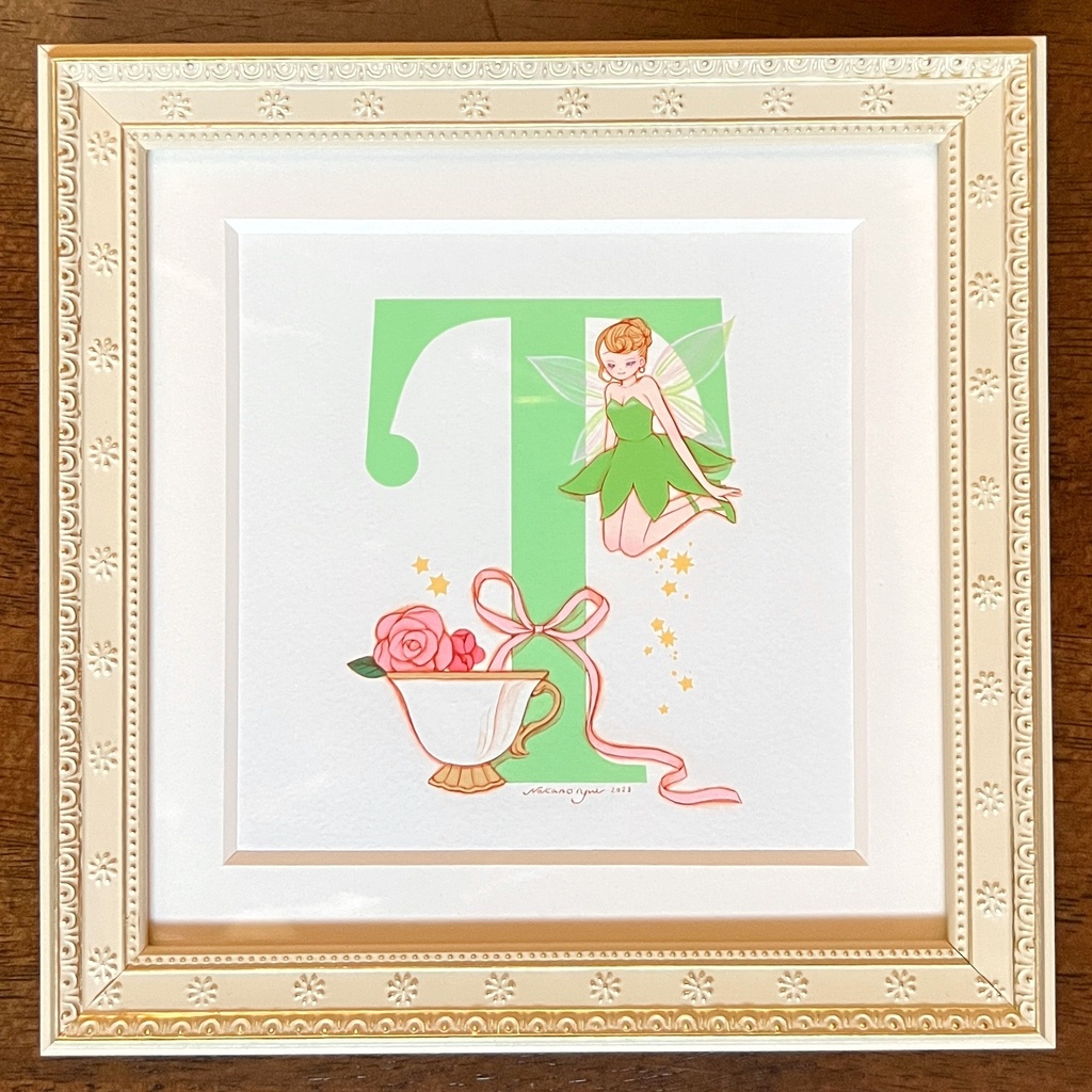 原画 アルファベットR、T、U、V