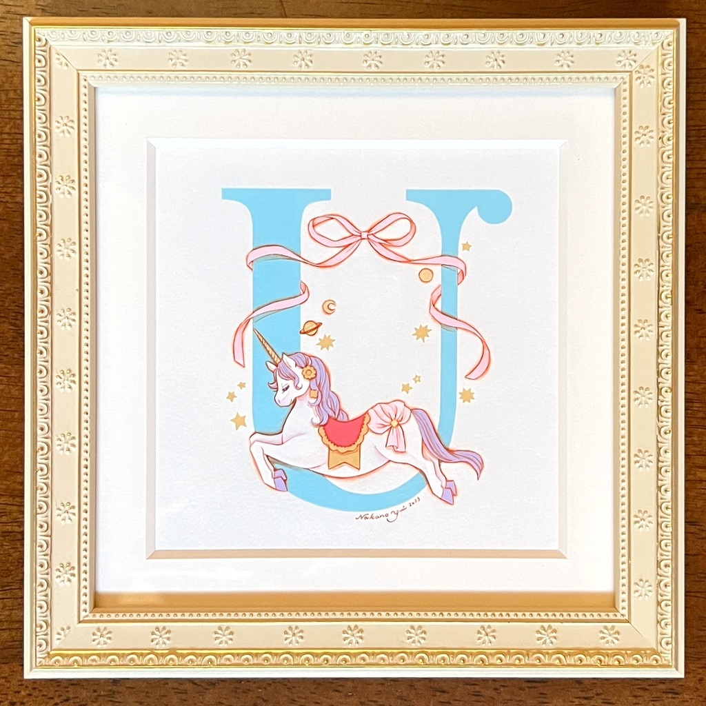 原画 アルファベットR、T、U、V