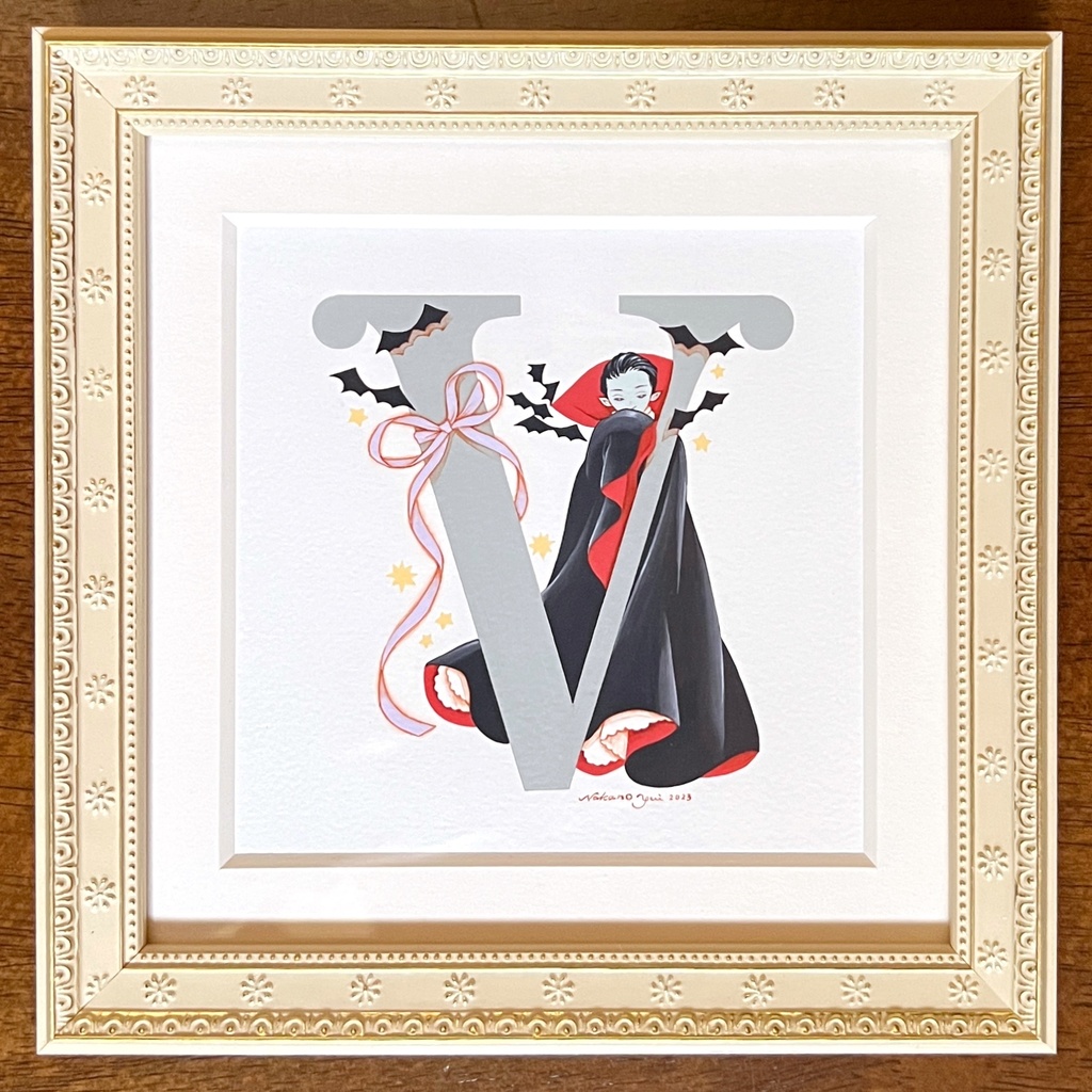 原画 アルファベットR、T、U、V