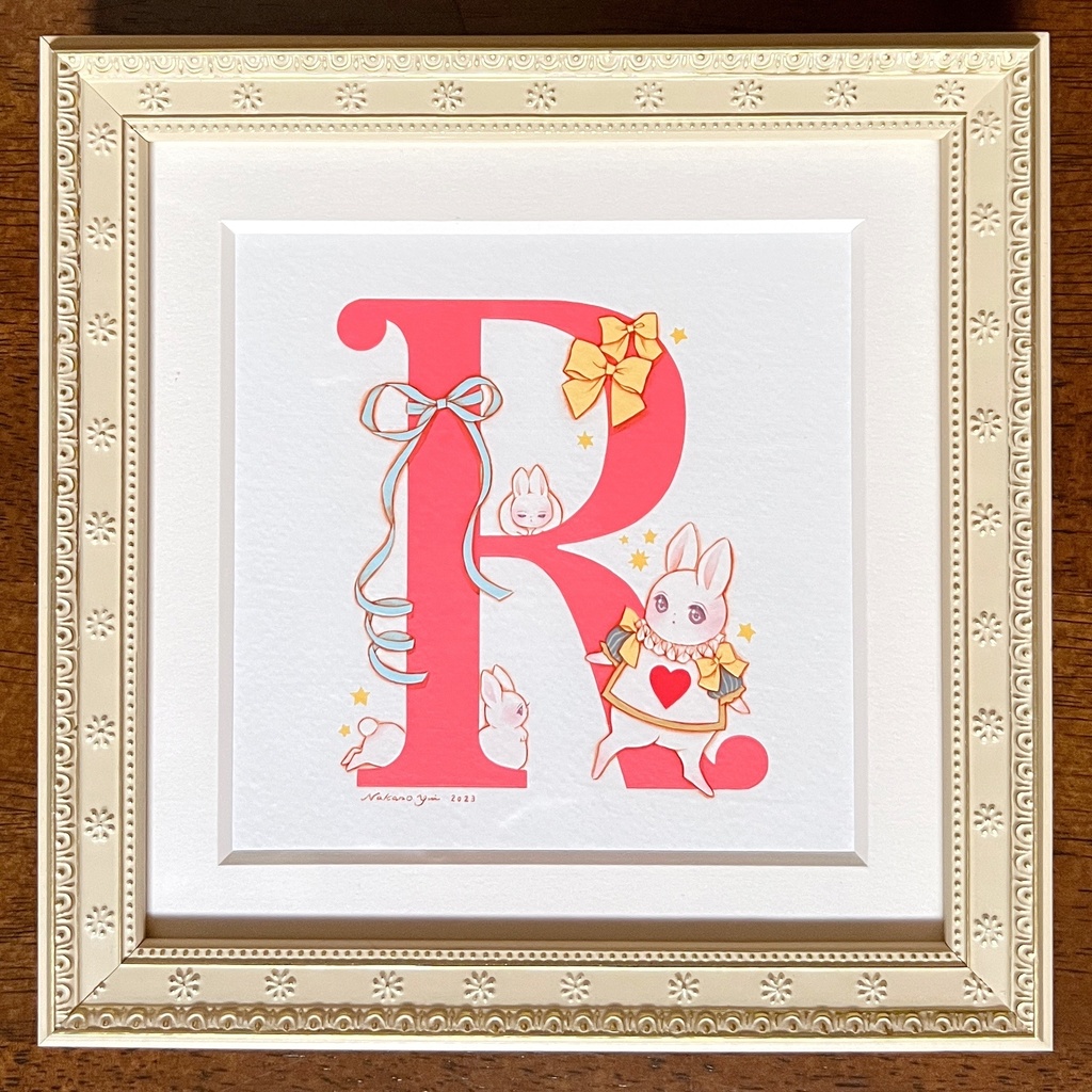 原画 アルファベットR、T、U、V