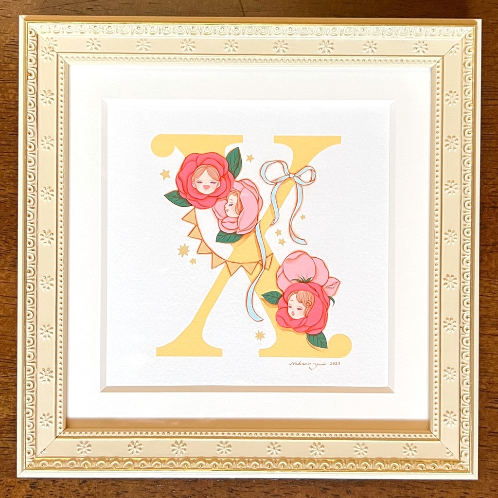 原画 アルファベットW、X、Y