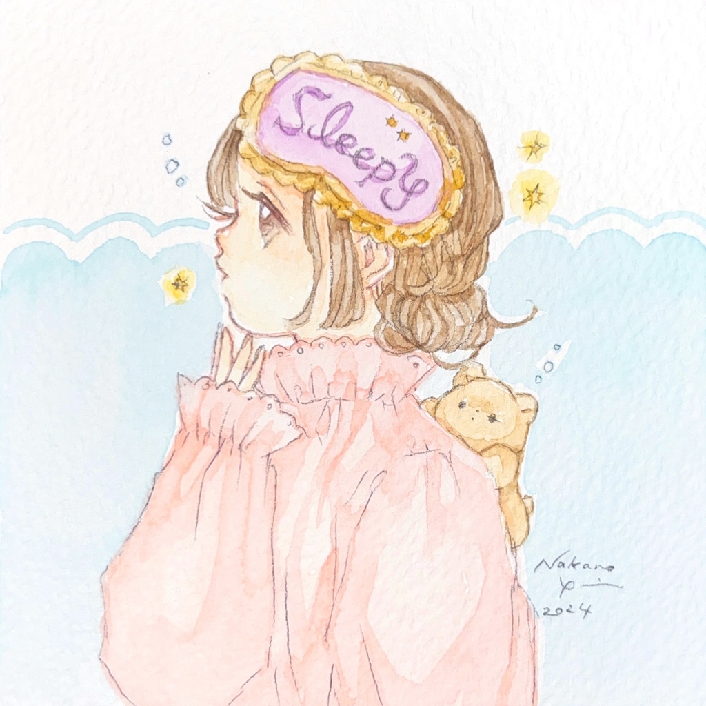 ドローイング原画　おねむちゃん