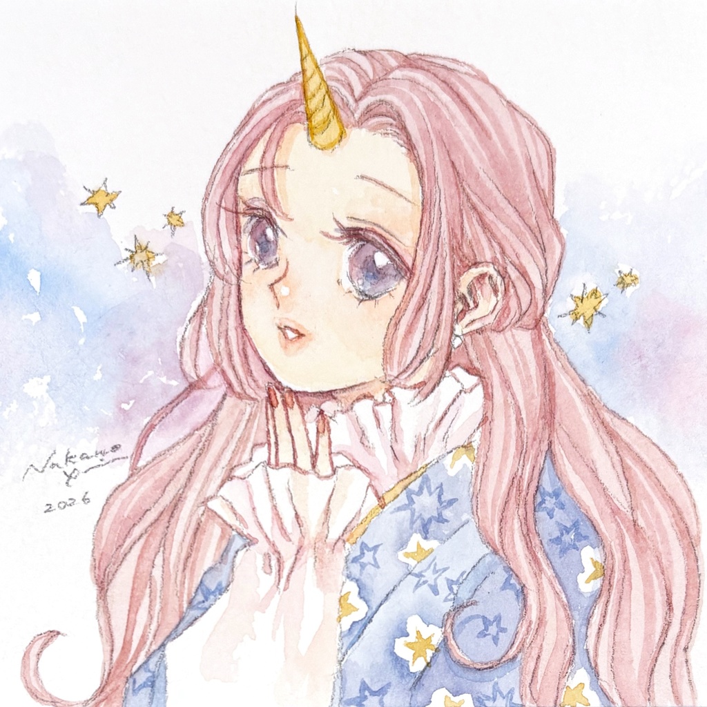 ドローイング原画　ユニコーンちゃん