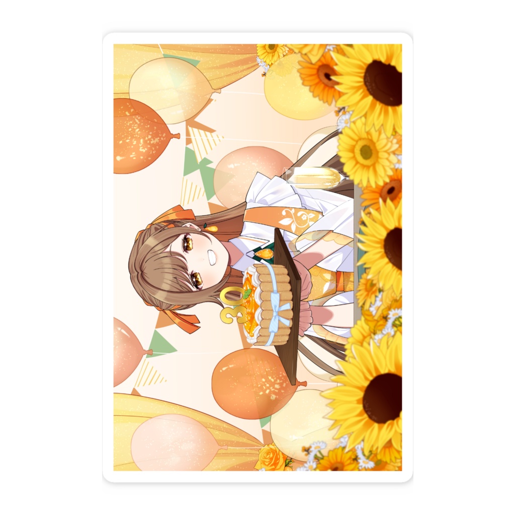 夏田みか2025生誕グッズ_スマホステッカー
