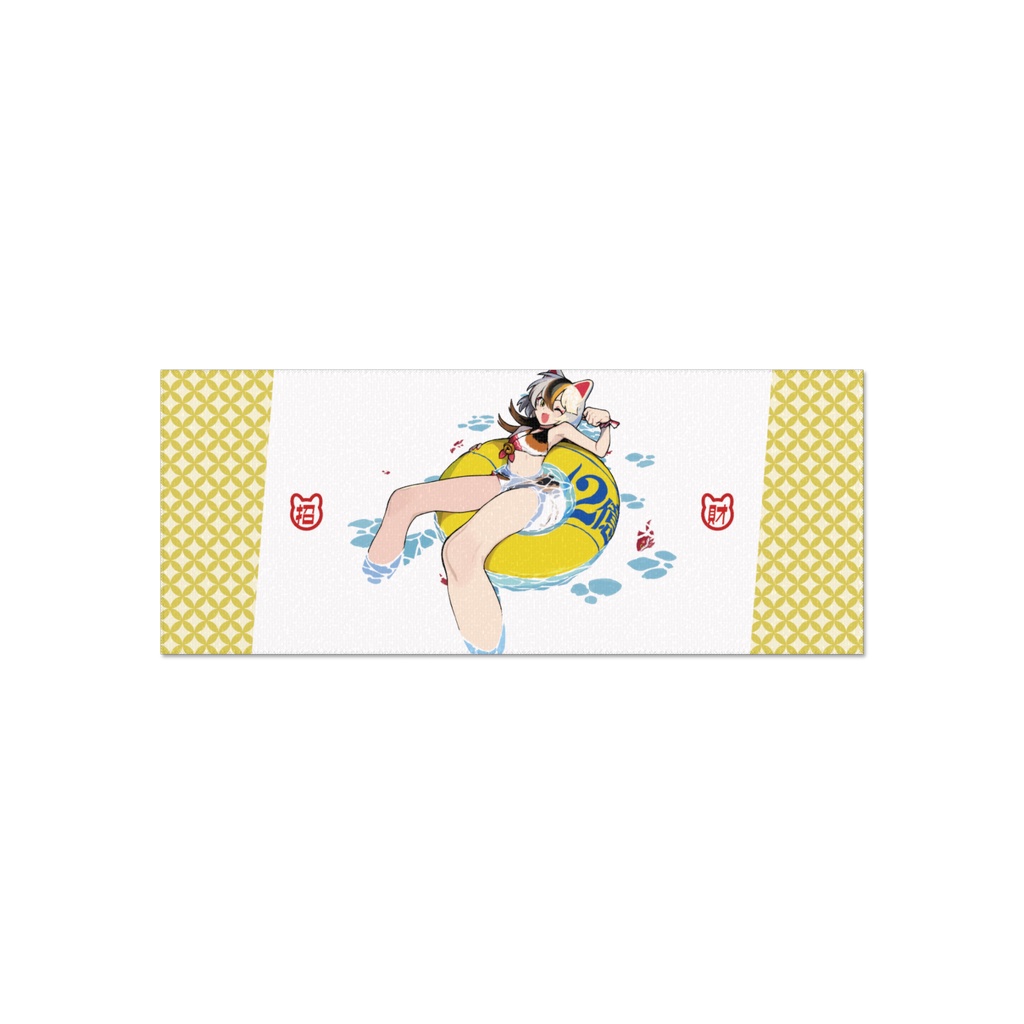 まねきキャットフェイスタオル
