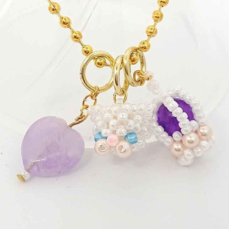 ねこ♡アメジストチャーム