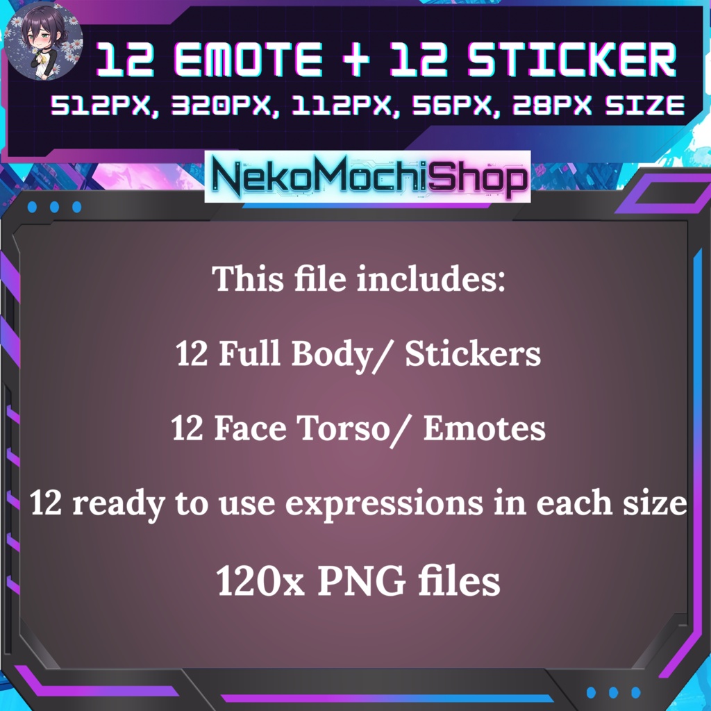 Makima Emotes Sticker, Fan Art Chainsaw Man Anime Stickers Emoji (Digital Download)