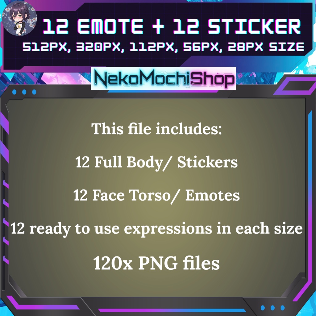 Power Emotes Sticker, Fan Art Chainsaw Man Anime Stickers Emoji (Digital Download)