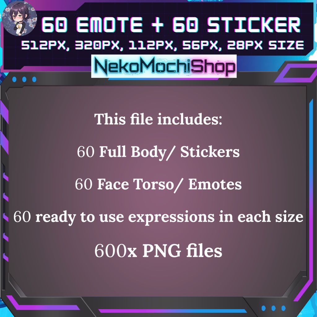 Chainsaw Man Anime Fan Art Stickers Emoji Bundle (Digital Download)
