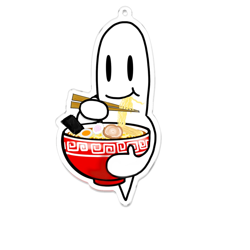 たましいくんラーメンキーホルダー