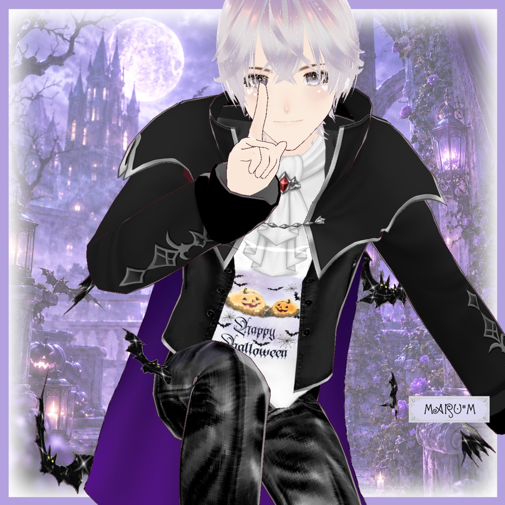 【VRM】朔 -SAKU- / オリジナル3Dアバター / ハロウィン衣装
