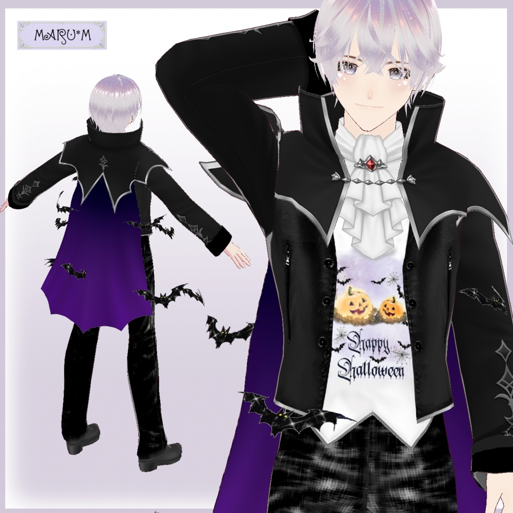【VRM】朔 -SAKU- / オリジナル3Dアバター / ハロウィン衣装