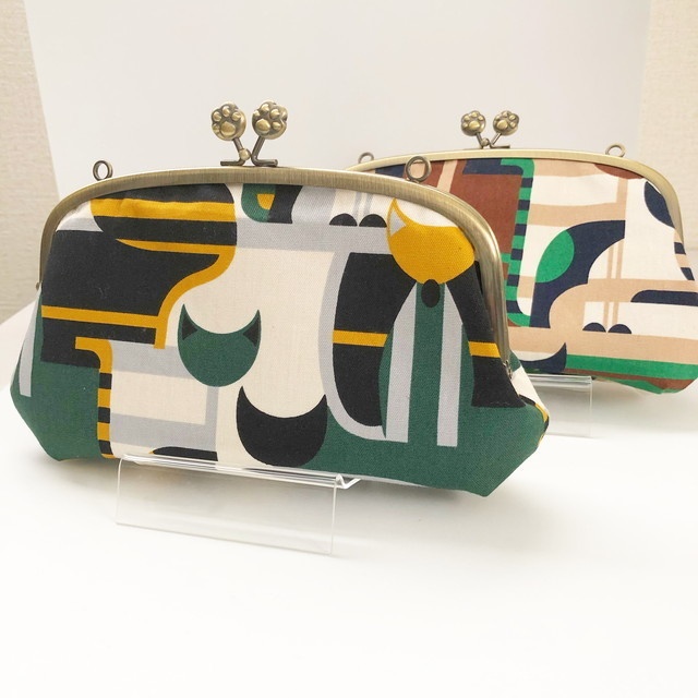 【現品限り】肉球の親子がま口ショルダー