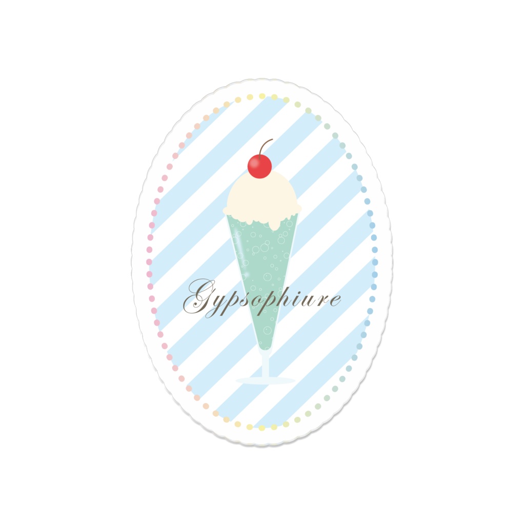 fleeting soda アクリルバッジ