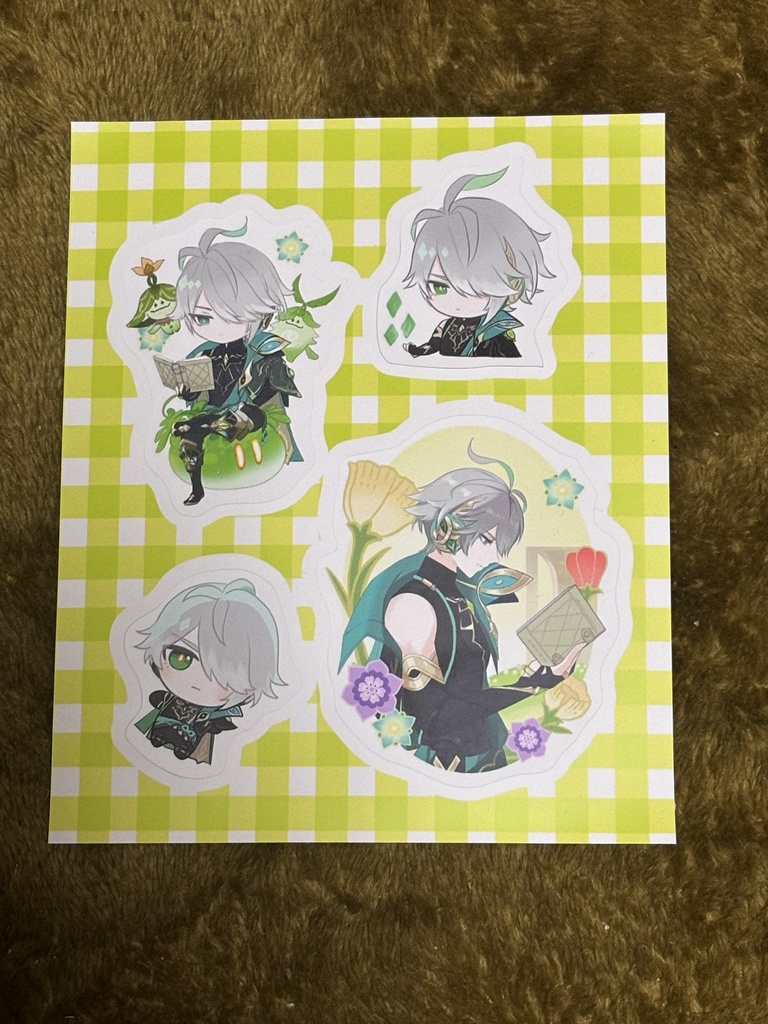 アルハイゼン4種ステッカー