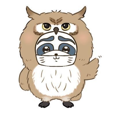 猫こねこオリジナルアクキー【フクロウ】