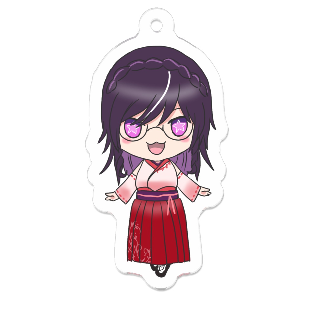 葉月なちゅえ 巫女服キーホルダー