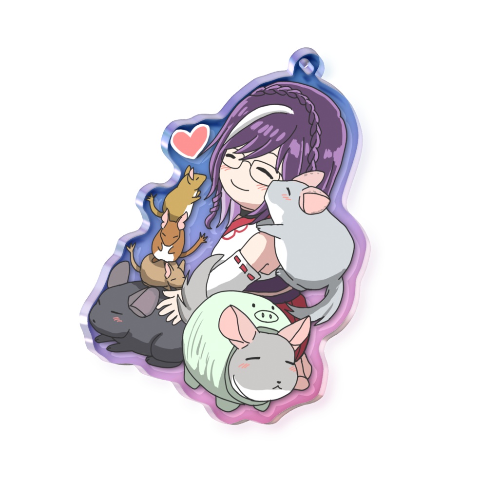 葉月なつ恵とペットアクキー