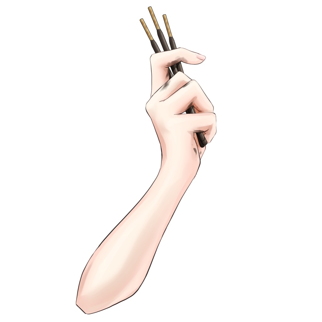 お菓子の持ち方が終わってる手