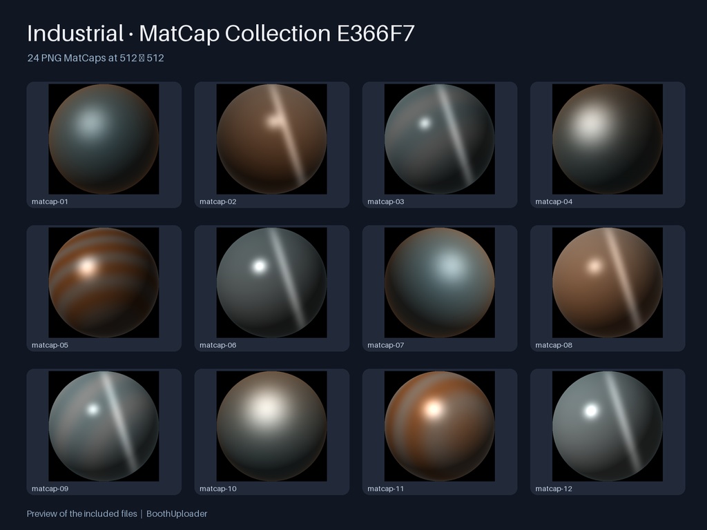 Industrial · MatCap Collection E366F7