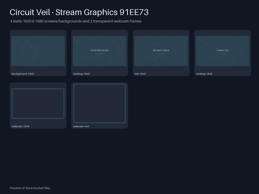 Circuit Veil · Stream Graphics 91EE73