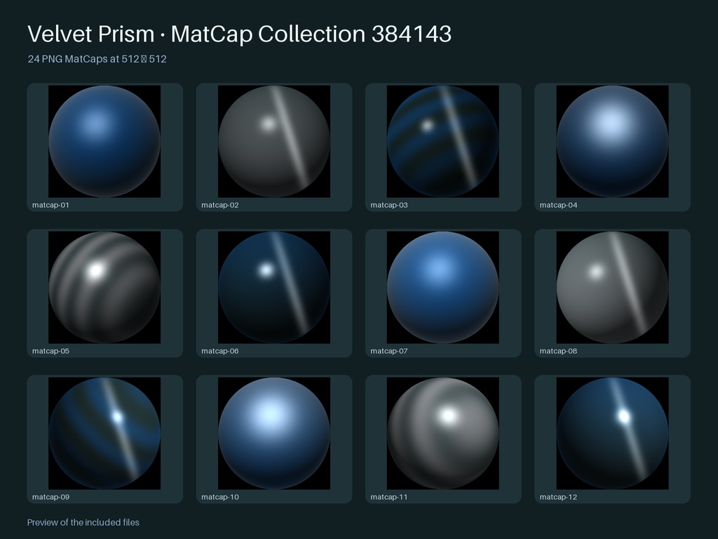 Velvet Prism · MatCap Collection 384143