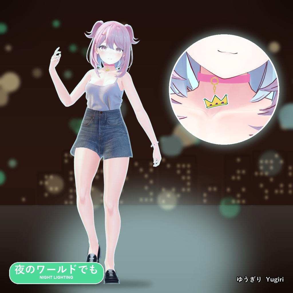 【発売記念30%OFF】魔法少女アクセサリーセット【16アバター対応】ピアス・ヘアピン・チョーカー・ブレスレット Magical Girl Accessory Set