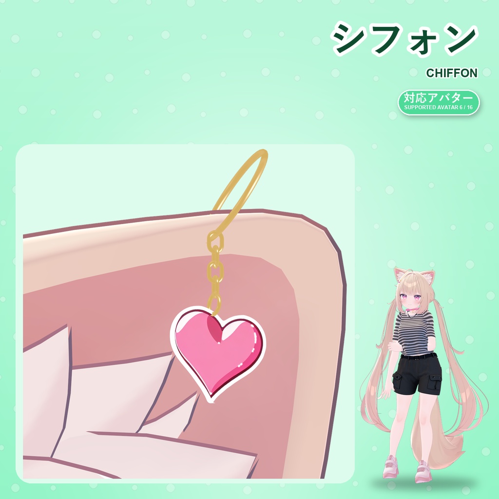 【発売記念30%OFF】魔法少女アクセサリーセット【16アバター対応】ピアス・ヘアピン・チョーカー・ブレスレット Magical Girl Accessory Set