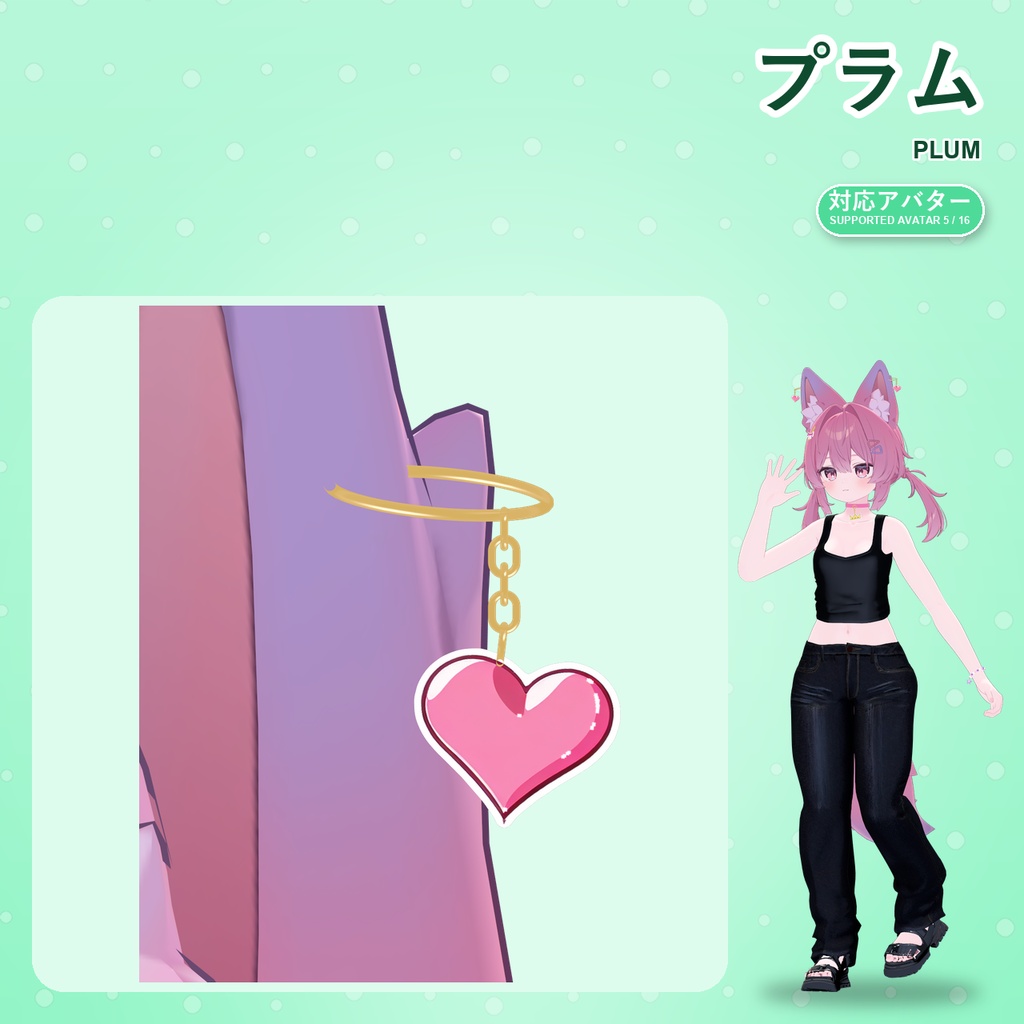 【発売記念30%OFF】魔法少女アクセサリーセット【16アバター対応】ピアス・ヘアピン・チョーカー・ブレスレット Magical Girl Accessory Set