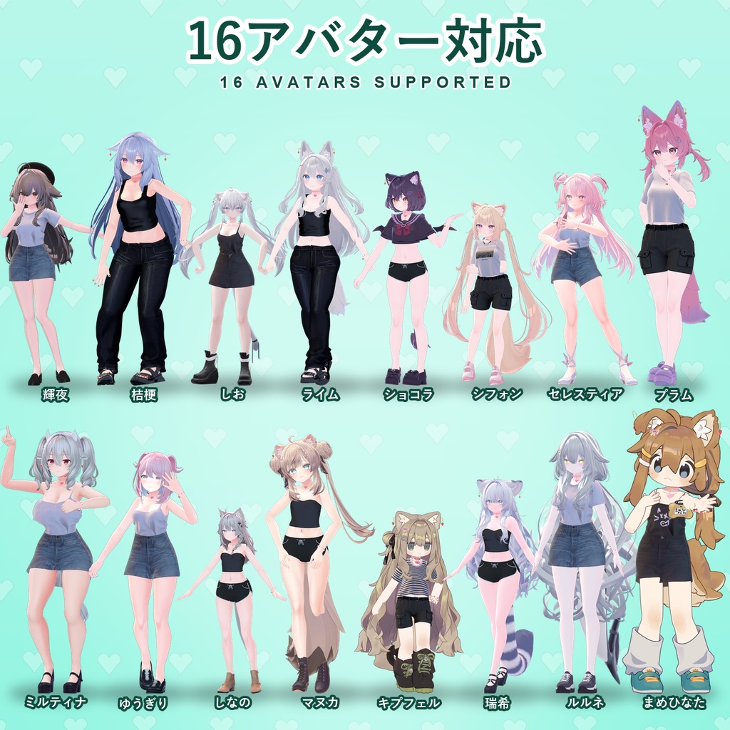 【発売記念30%OFF】苺ミルクアクセサリーセット【16アバター対応】ピアス・ヘアピン・チョーカー・ブレスレット Strawberry Milk Accessory Set