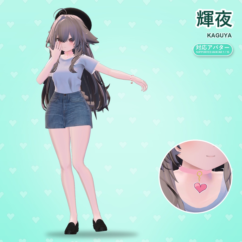 【発売記念30%OFF】苺ミルクアクセサリーセット【16アバター対応】ピアス・ヘアピン・チョーカー・ブレスレット Strawberry Milk Accessory Set