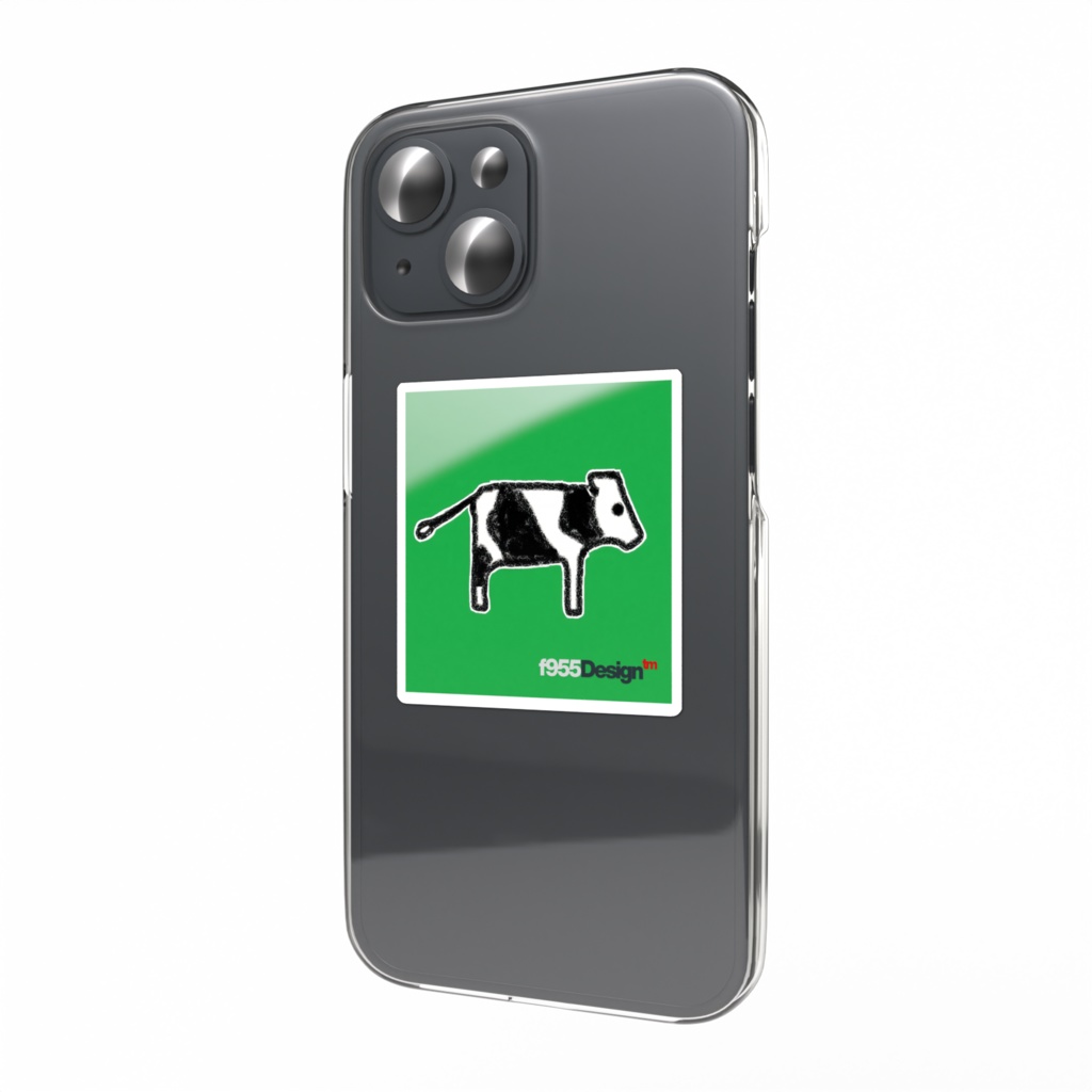 f955Design ホルスタイン１スマホステッカー