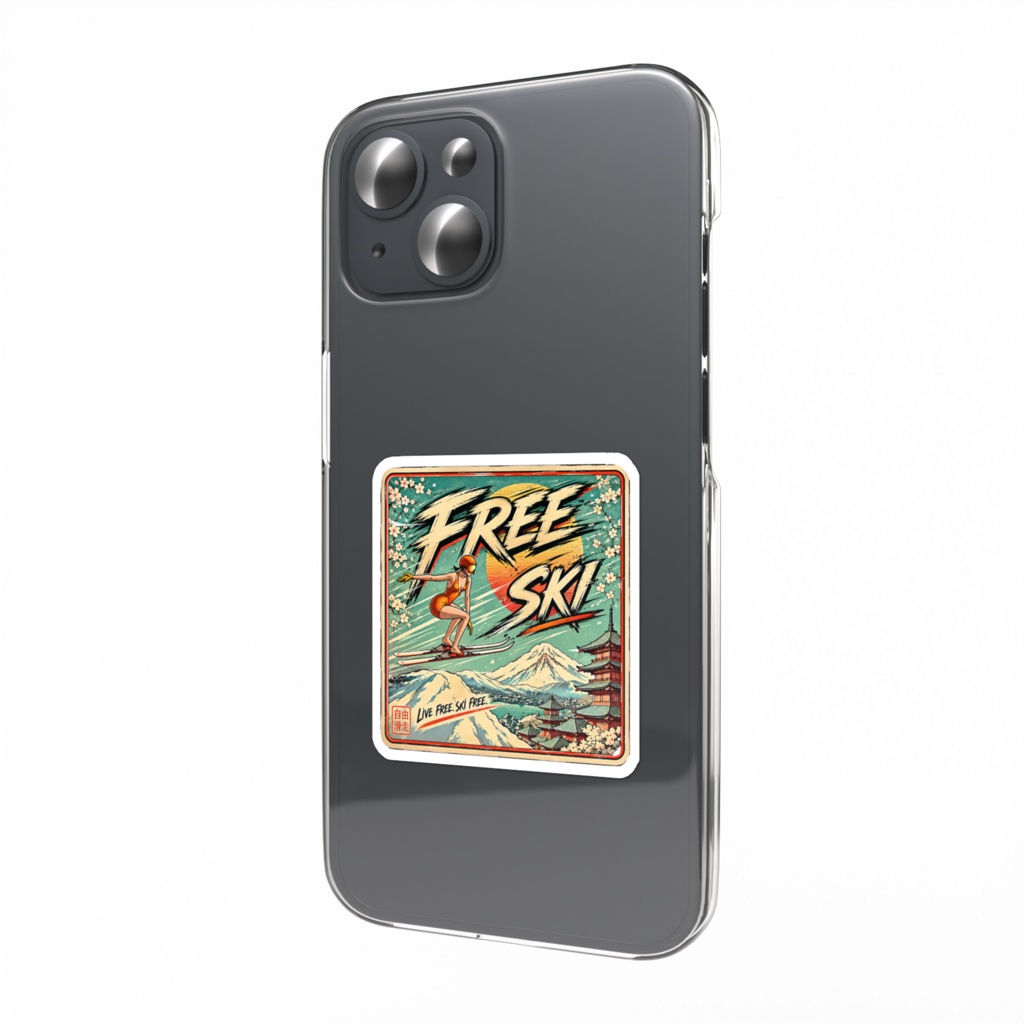 FREE SKI 5　スマホステッカー