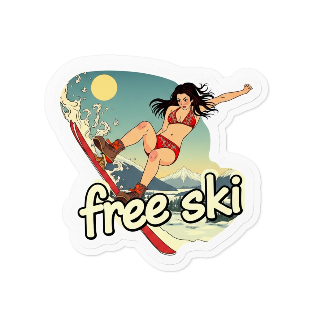 FREE SKI #2 ステッカー
