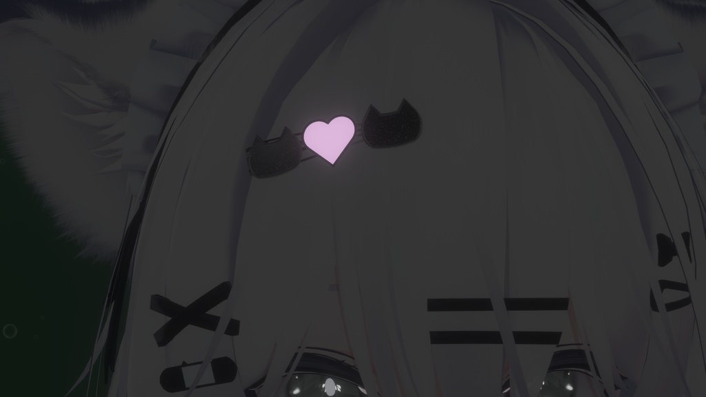 キラキラ光るCatHairPin