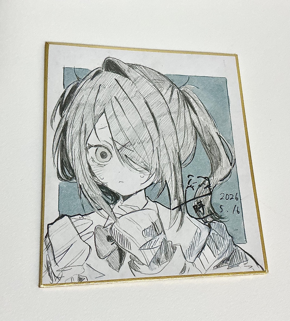あめちゃん原画色紙 チェキ風トレカセット