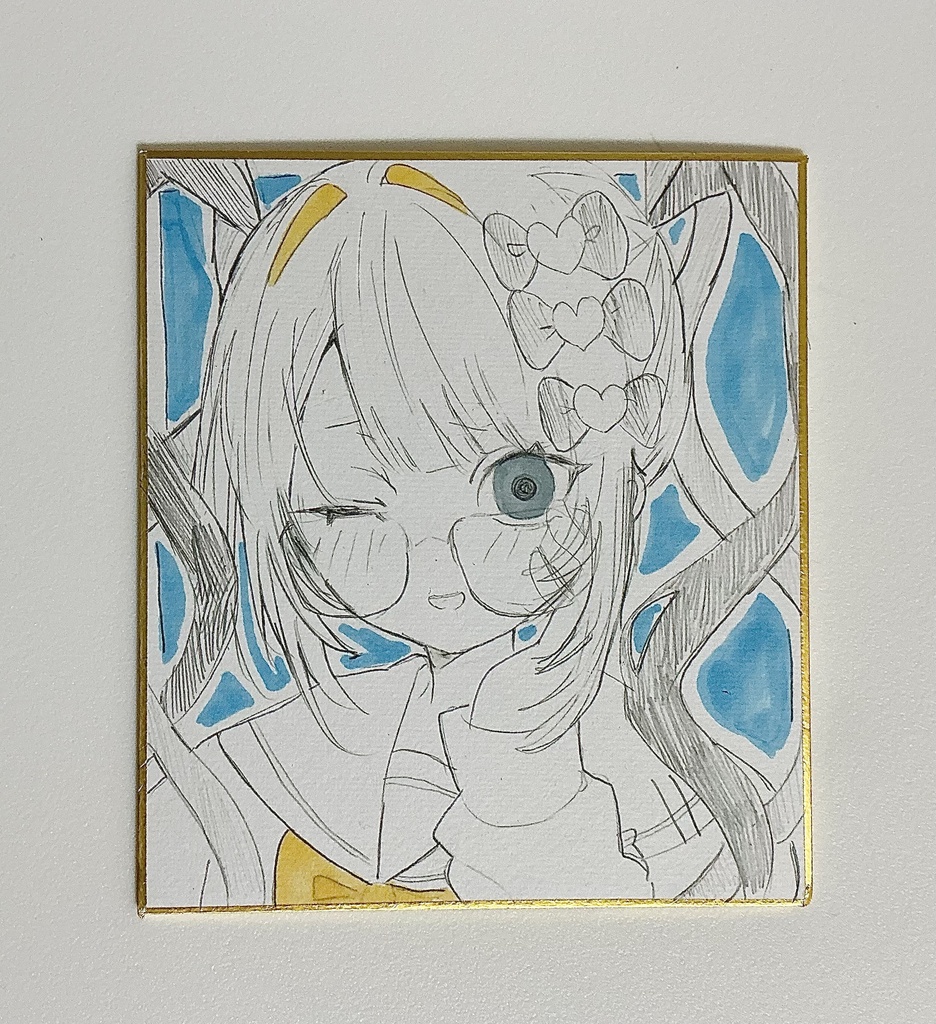 メガネ超てんちゃん色紙