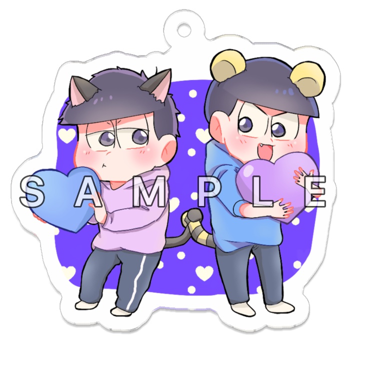 カラ松×一松 アクリルキーホルダー