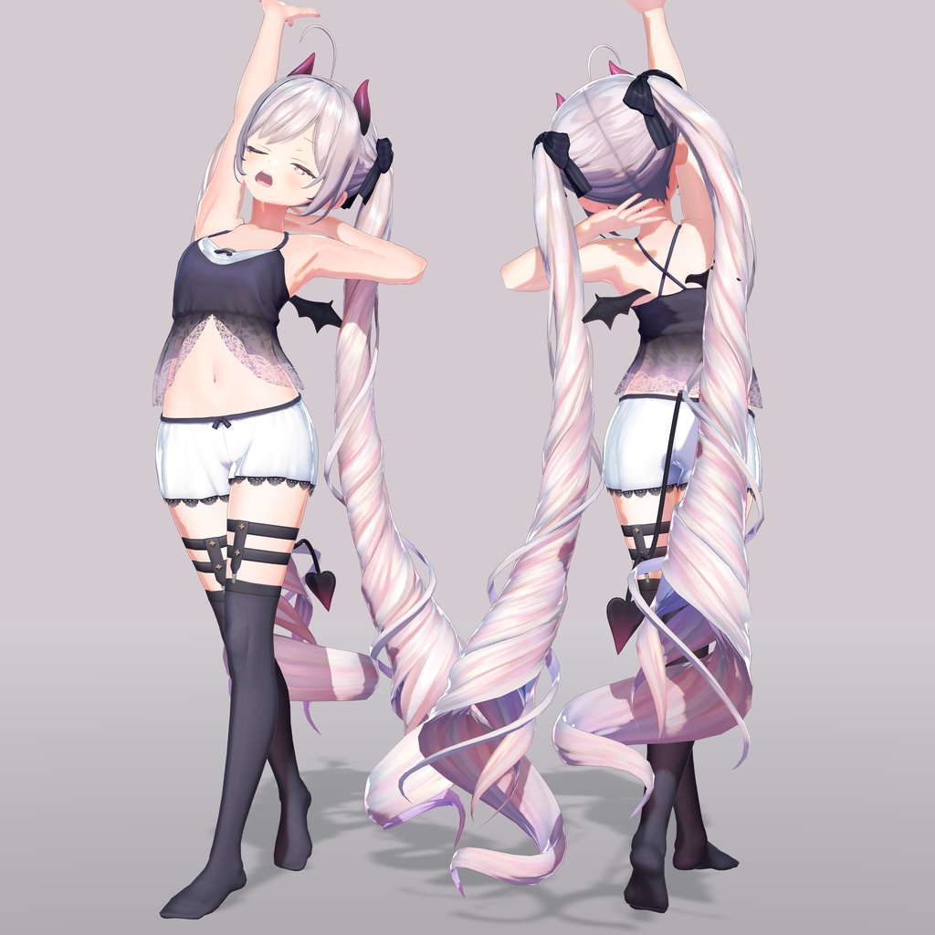 【VRChat向け3Dモデル】双迦 -ソカ(SOKA)