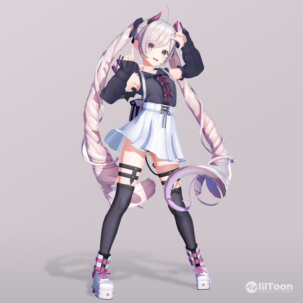 【VRChat向け3Dモデル】双迦 -ソカ(SOKA)