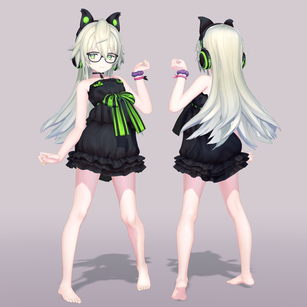 【VRChat向け3Dモデル】ルギネア(RUGINEA)