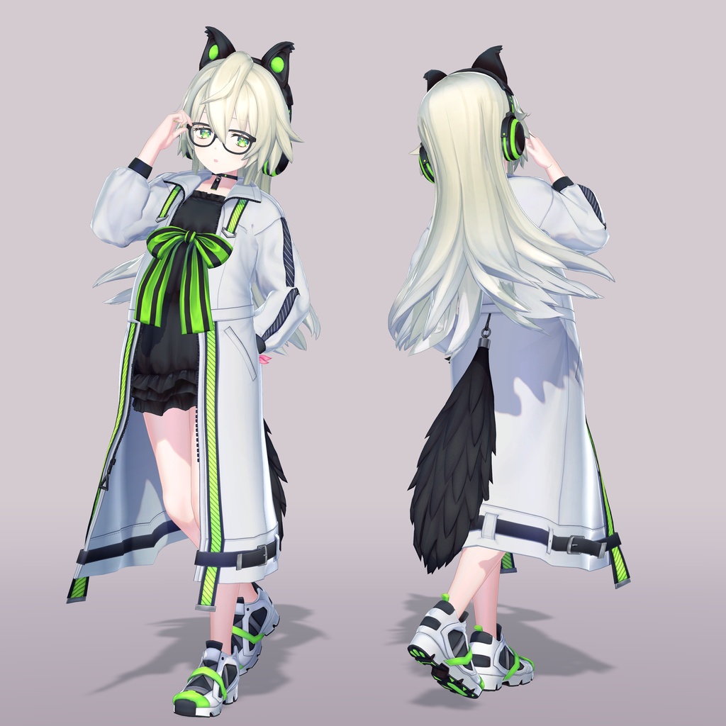 【VRChat向け3Dモデル】ルギネア(RUGINEA)