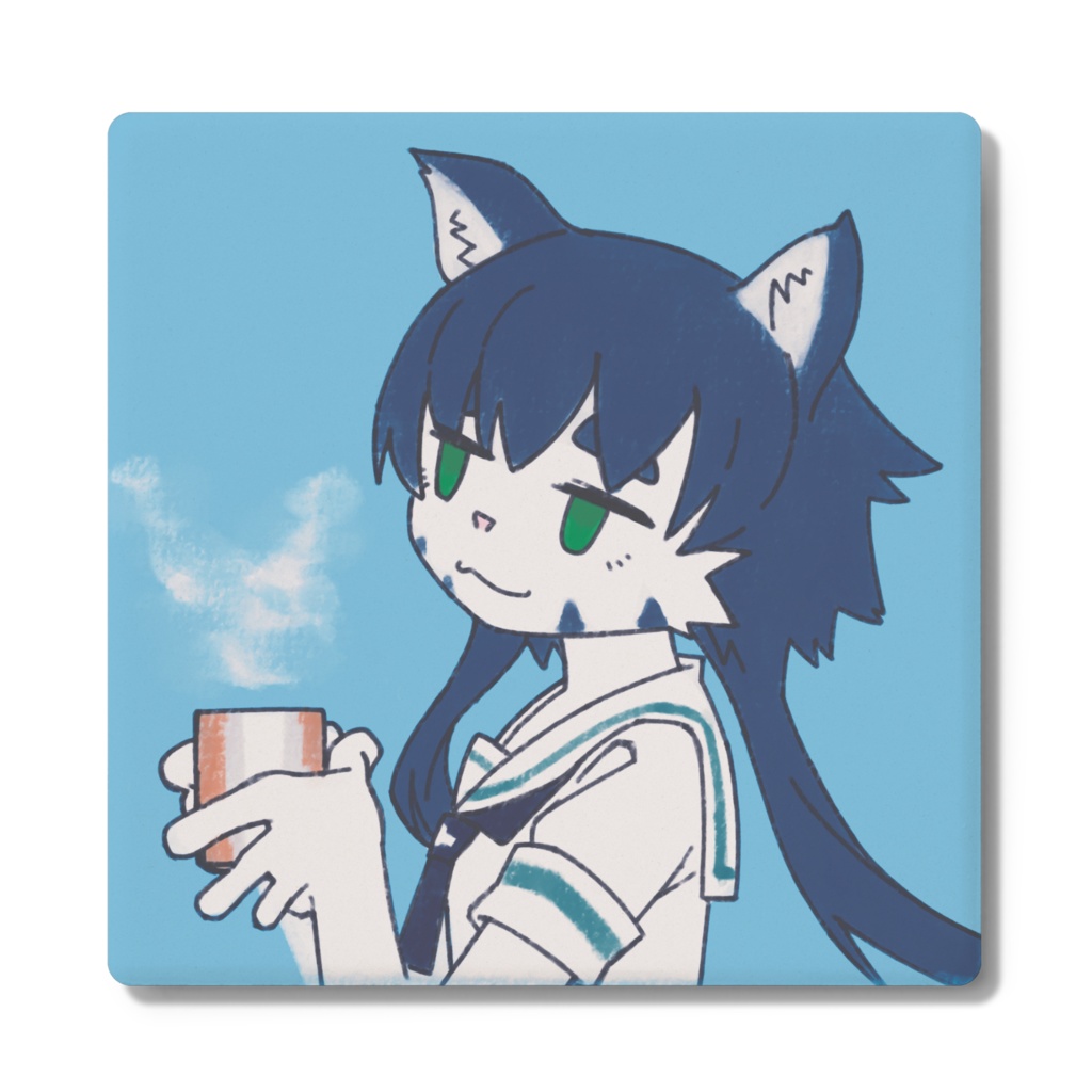 『シラセナギサ 一息』コースター