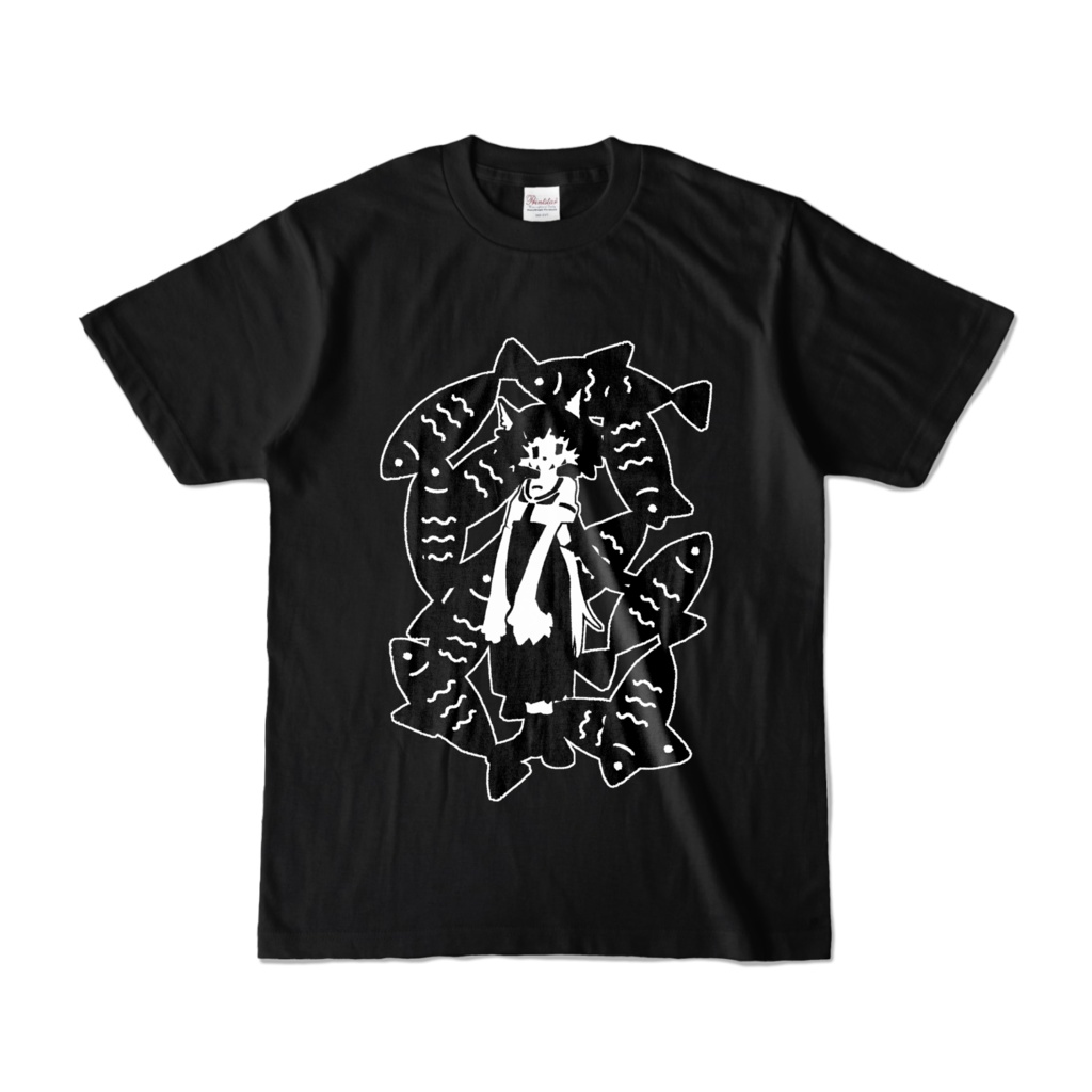『シラセナギサ FISH』Tシャツ(黒)